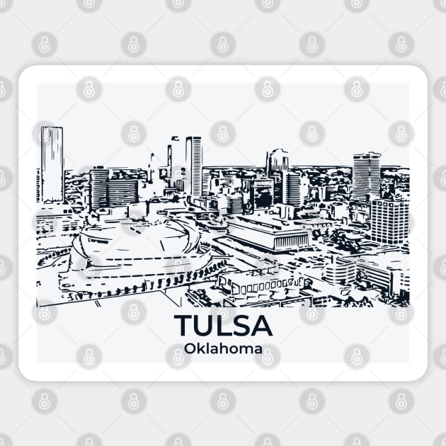 Tulsa - Oklahoma Magnet by Lakeric